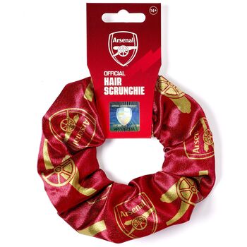 Arsenal Football Club Crest And Cannon Hair Scrunchie, 5 of 6