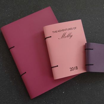 Personalised Leather Adventures Journal Diary, 8 of 10