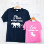 Personalised Father's Day Tshirt Set, Animal Design, thumbnail 2 of 7