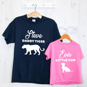 Personalised Father's Day Tshirt Set, Animal Design, 2 of 7