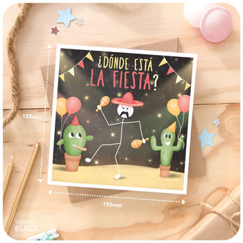 Fiesta Funny Birthday Card Brother Sister Friend 18th 21st 30th 40th 50th 60th, 3 of 6