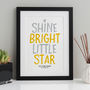 Shine Bright Little Star Print, thumbnail 3 of 7
