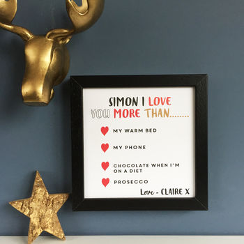 Personalised I Love You More Than Print, 4 of 6