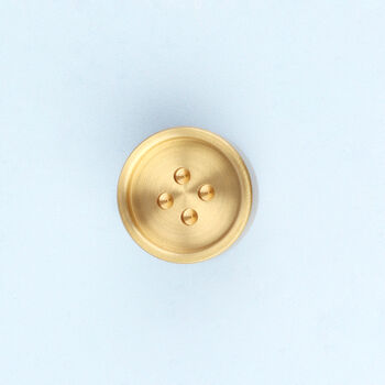 G Decor Luxury Solid Brass Button Door Knobs, 4 of 5
