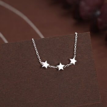 Extra Tiny Star Necklace In Sterling Silver, 4 of 11