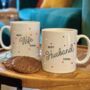 Best Husband And Wife Scattered Heart Set Of Two Mugs, thumbnail 1 of 2