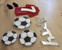 Football Cake Charm Set, thumbnail 1 of 2