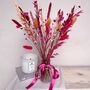 Colourful Dried Flower Arrangement With Vase Gift, thumbnail 3 of 8