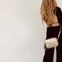 Gold Leather Crossbody Bag And Green Camo Strap, thumbnail 9 of 10