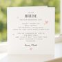 For My Bride On Our Wedding Day Personalised Card, thumbnail 3 of 8