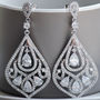 Vintage Style Crystal Chandelier Earrings, thumbnail 1 of 4