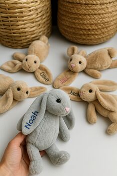 Personalised Bunny Soft Toy – Gift For Baby | Plushie, 3 of 5
