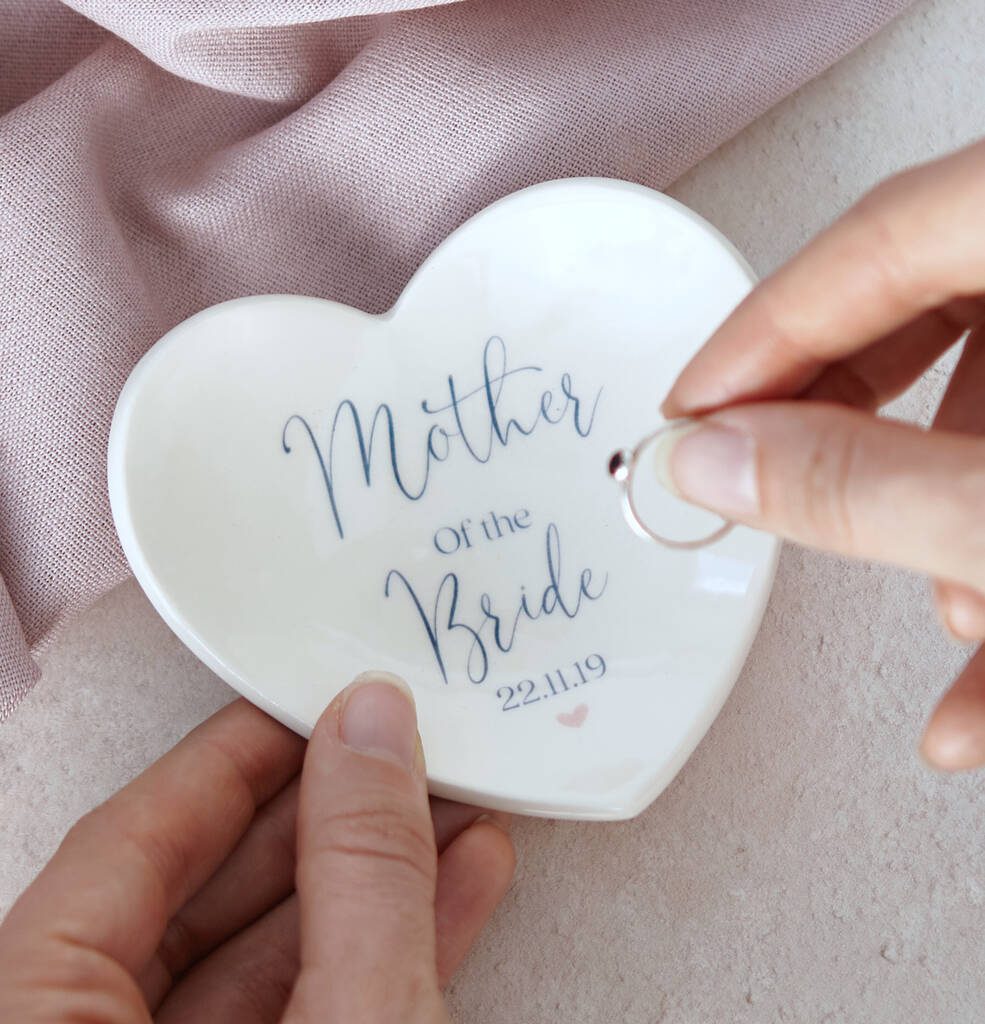 Personalised Mother Of The Bride Ring Dish Gift, 1 of 5