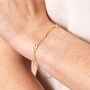 Sterling Silver Mama Charm Bracelet In Gold, thumbnail 2 of 4