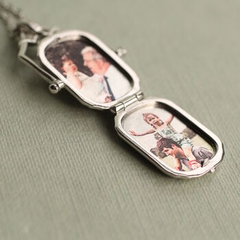 Victorian Sterling Silver Personalised Engraved Locket, 7 of 8