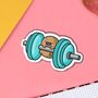 Cute Fitness Potato Vinyl Sticker, thumbnail 6 of 8