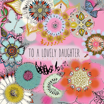'Lovely Daughter' Greeting Card, 2 of 2