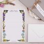 A5 Personalised Letter Writing Paper Meadow Flowers, thumbnail 3 of 4