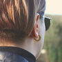 Octagon Earrings Geometric Design 18ct Gold, thumbnail 5 of 7