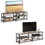 Tv Stand With Shelves And Steel Frame, thumbnail 10 of 10