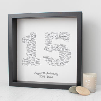 Personalised 15th Wedding Anniversary Gift For Husband, 7 of 8