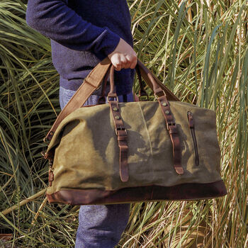 Canvas Travel Duffel Bag, 6 of 12