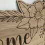 Personalised Wooden Wedding Welcome Board, thumbnail 3 of 4