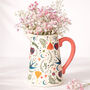 Spring Time Swallow Flower Vase Jug Gift For Mum, thumbnail 5 of 6