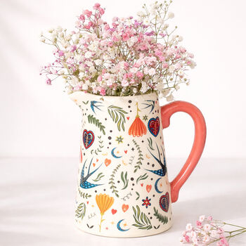 Spring Time Swallow Flower Vase Jug Gift For Mum, 5 of 6