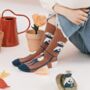 Surreal Illustration Mid Calf Length Socks, thumbnail 2 of 6