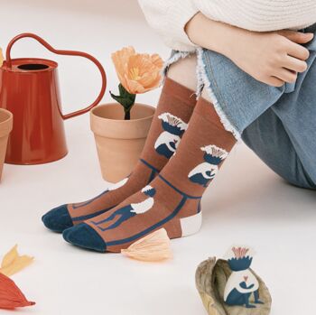 Surreal Illustration Mid Calf Length Socks, 2 of 6