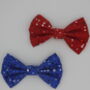 Red Bubbles Dog Bow Tie, thumbnail 4 of 4