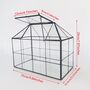 Black Glass Geometric House Plant Terrarium, thumbnail 6 of 6