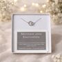 Mother And Daughter Infinity Necklace, thumbnail 1 of 4