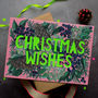 Neon Floral Papercut Christmas Card Five Pack, thumbnail 6 of 6