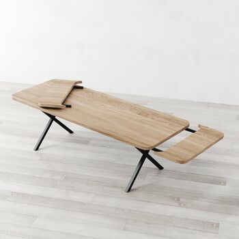 Battersea Extendable Dining Table And X Shaped Legs, 2 of 7