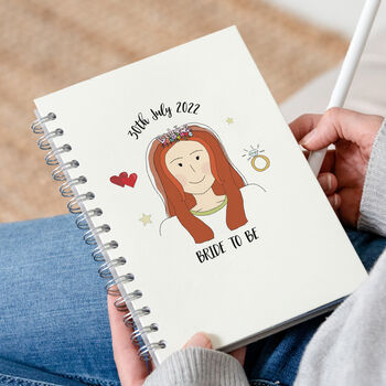 Personalised The Future Bride To Be Planning Notebook, 9 of 11