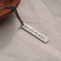 Men's Personalised Silver Tag Necklace, thumbnail 2 of 12