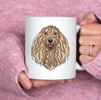 Personalised Afghan Hound Dog Mug With Name, 3 of 10
