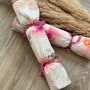 Four Personalised Floral Pink Christmas Crackers, thumbnail 3 of 9