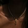 Handmade Freshwater Pearl Rosary Choker With Rose Cross Charm, thumbnail 4 of 10