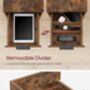 Slim Side Table Charging Station Drawers, thumbnail 5 of 8