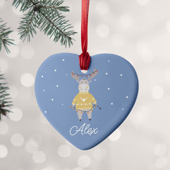 Personalised Heart Christmas Tree Decoration, 9 of 12