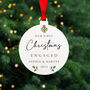 Personalised Engaged Christmas Tree Decoration Gift, thumbnail 4 of 5