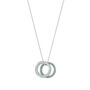 Mint Double Eternity Necklace, thumbnail 2 of 4
