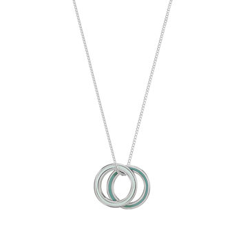 Mint Double Eternity Necklace, 2 of 4
