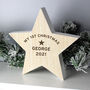 Personalised Wooden Star Decoration, thumbnail 1 of 5