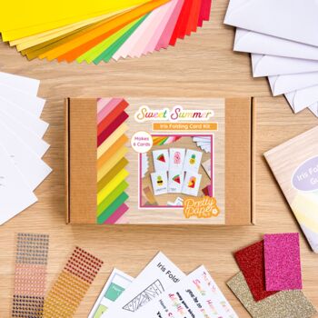 Sweet Summer Card Making Kit | Beginner Iris Fold Kit, 5 of 6
