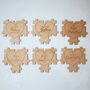 Wooden Heart Jigsaw Puzzle Piece Alternative Wedding Guest Book, thumbnail 6 of 11
