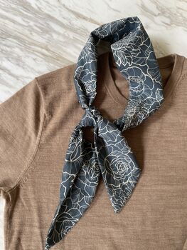 Neck Bandanna, Cotton Neckerchief Scarf, 7 of 12